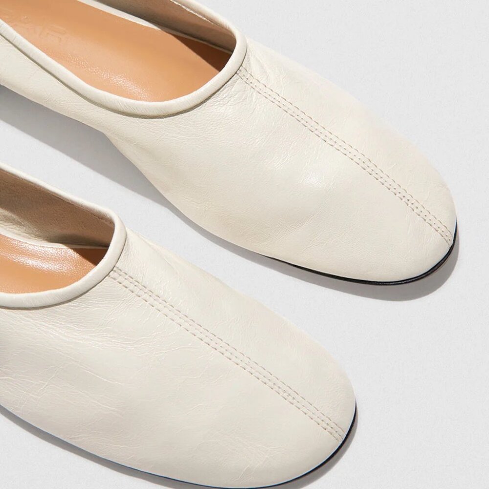 Brand New By Far Prudence Flats Limewash Creased Sz 40 - Picture 11 of 11